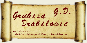 Grubiša Drobilović vizit kartica